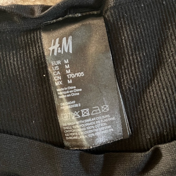 Spandex Maternity Short H&M Mama Black - Picture 3 of 4